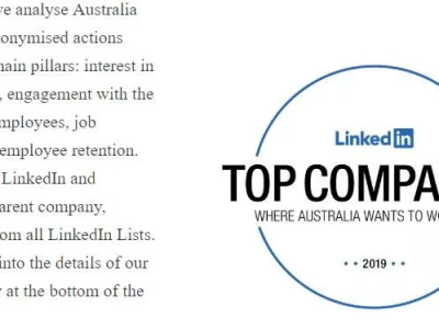 2019澳洲十佳雇主排行名单新鲜公布!